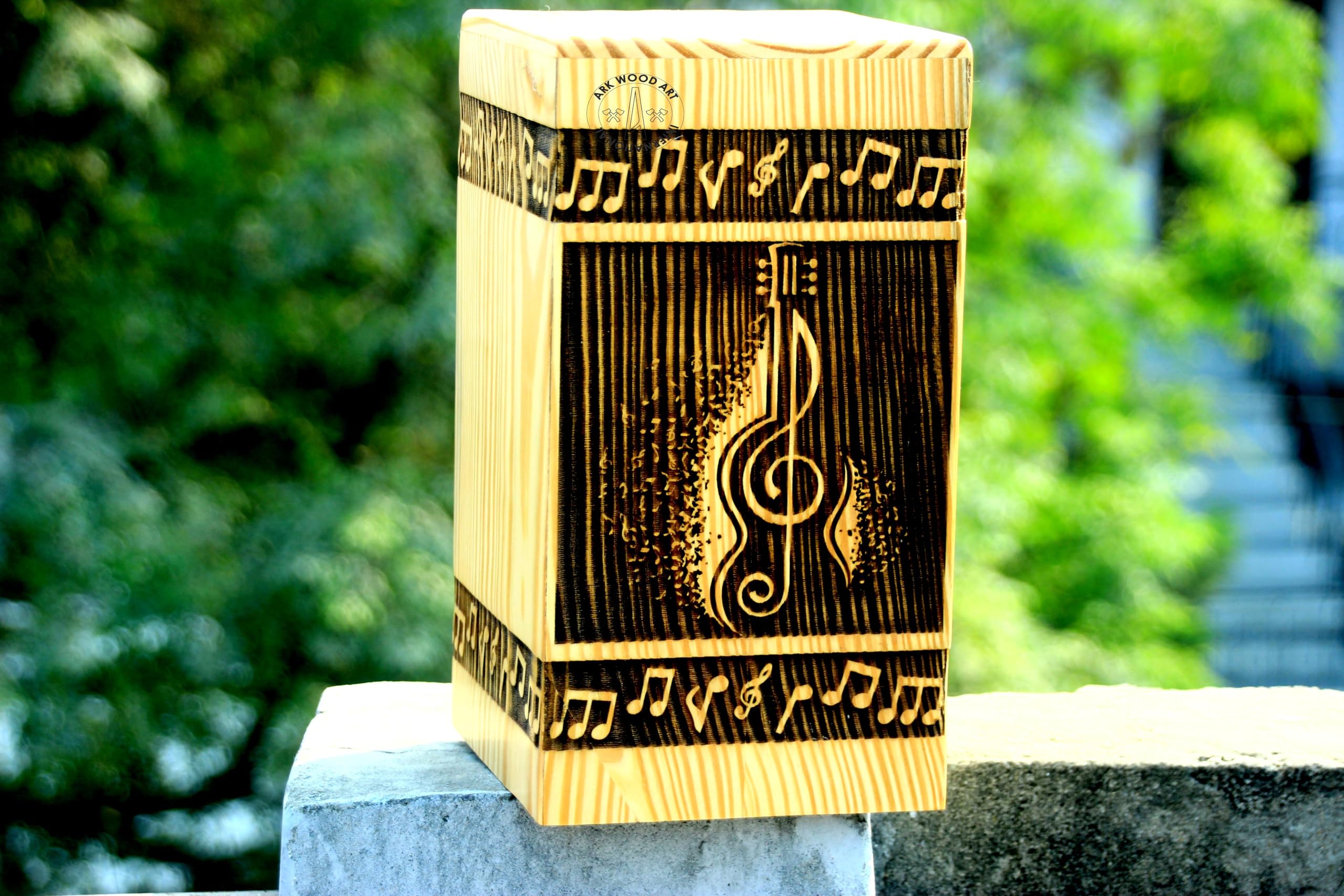 Urne funéraire pour guitare idéale pour cadeau commémoratif adulte 560