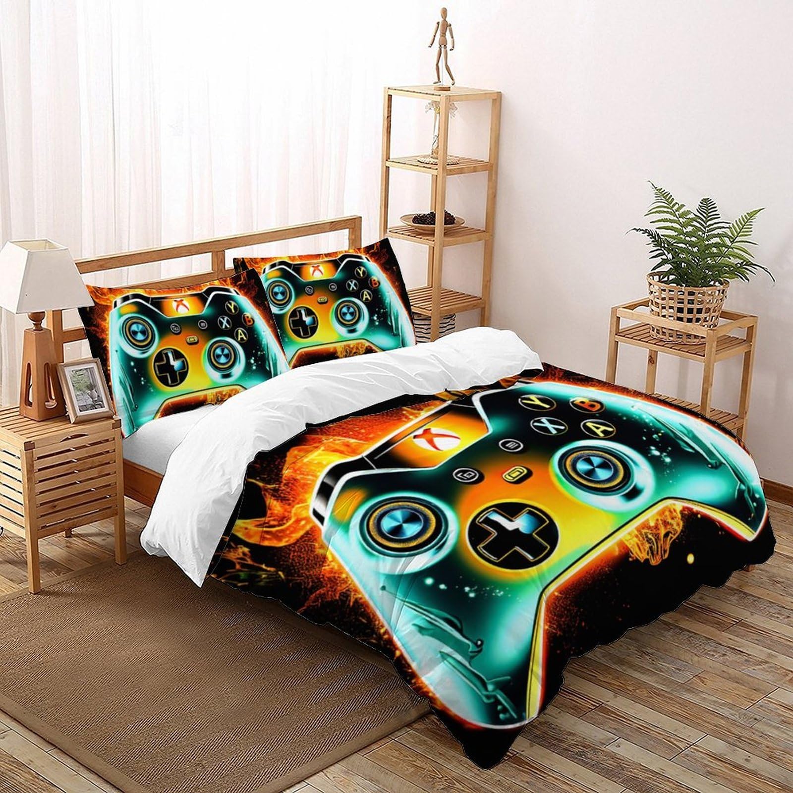 Housse de couette pour chambre enfant ensemble lit simple king 220x240cm