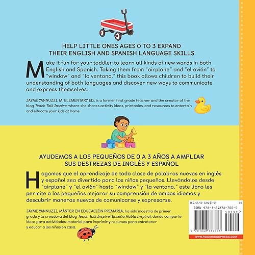 Miniatura 10 de 100 First Words for Toddlers English-Spanish Bilingual 100 primeras palabras para niños pequeños Inglés - Español Bilingüe