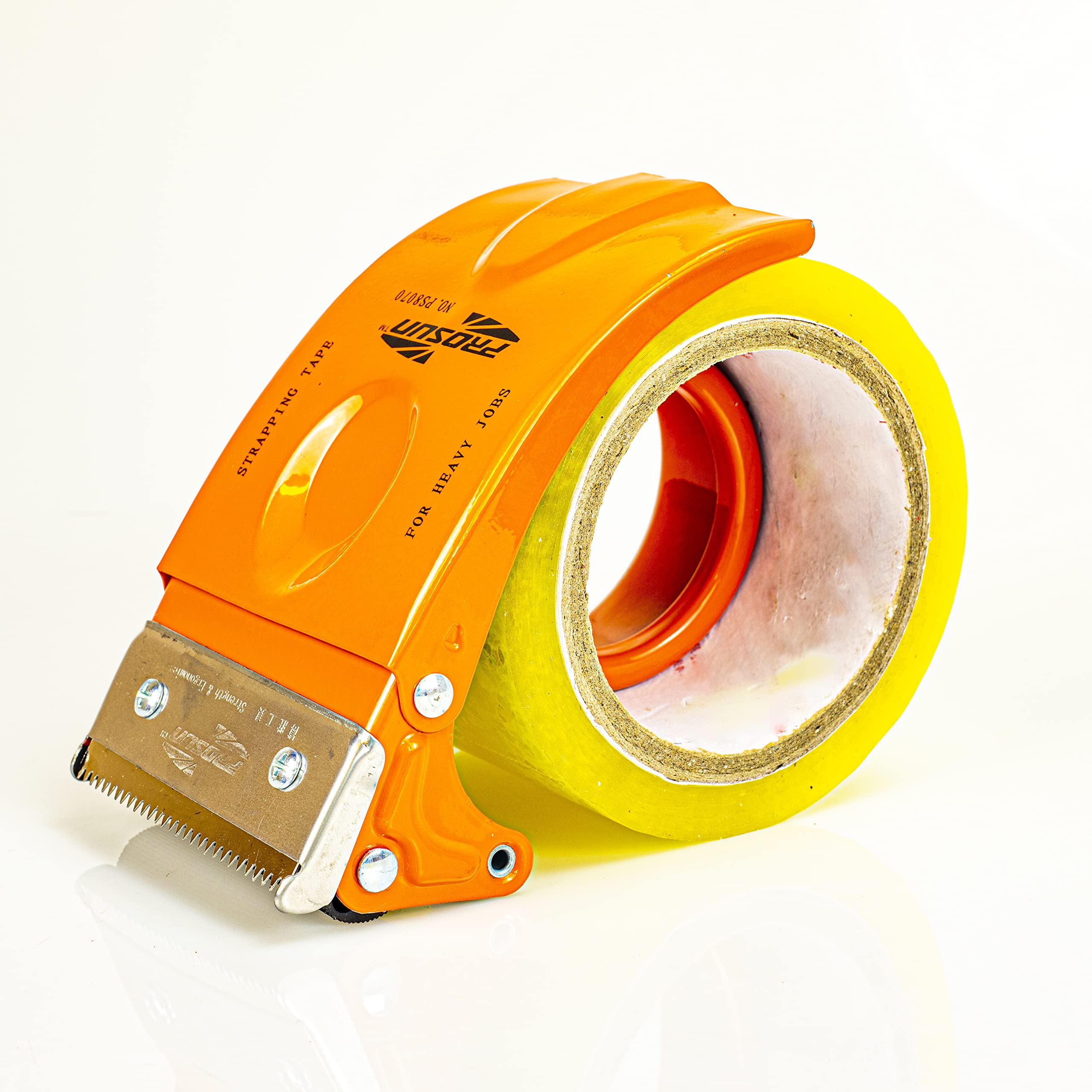 PROSUN 3 Inch Tape Gun Dispenser, Orange TG08-ORG, Heavy Duty, Big
