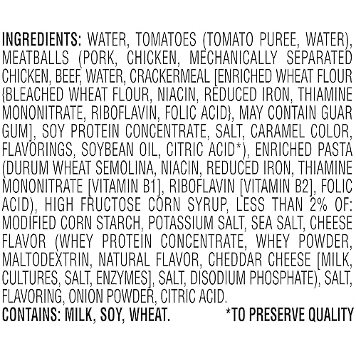 Miniatura 3 de Chef Boyardee Mini ABC y 123 con albóndigas 15 onzas paquete de 4