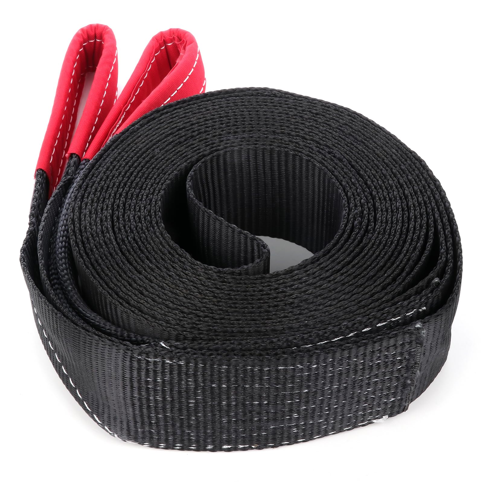TFGCSG 14000lbs Tow Strap 30 ft winch sling off-road ATV snatch vehicle recovery,3 inch 2pc New