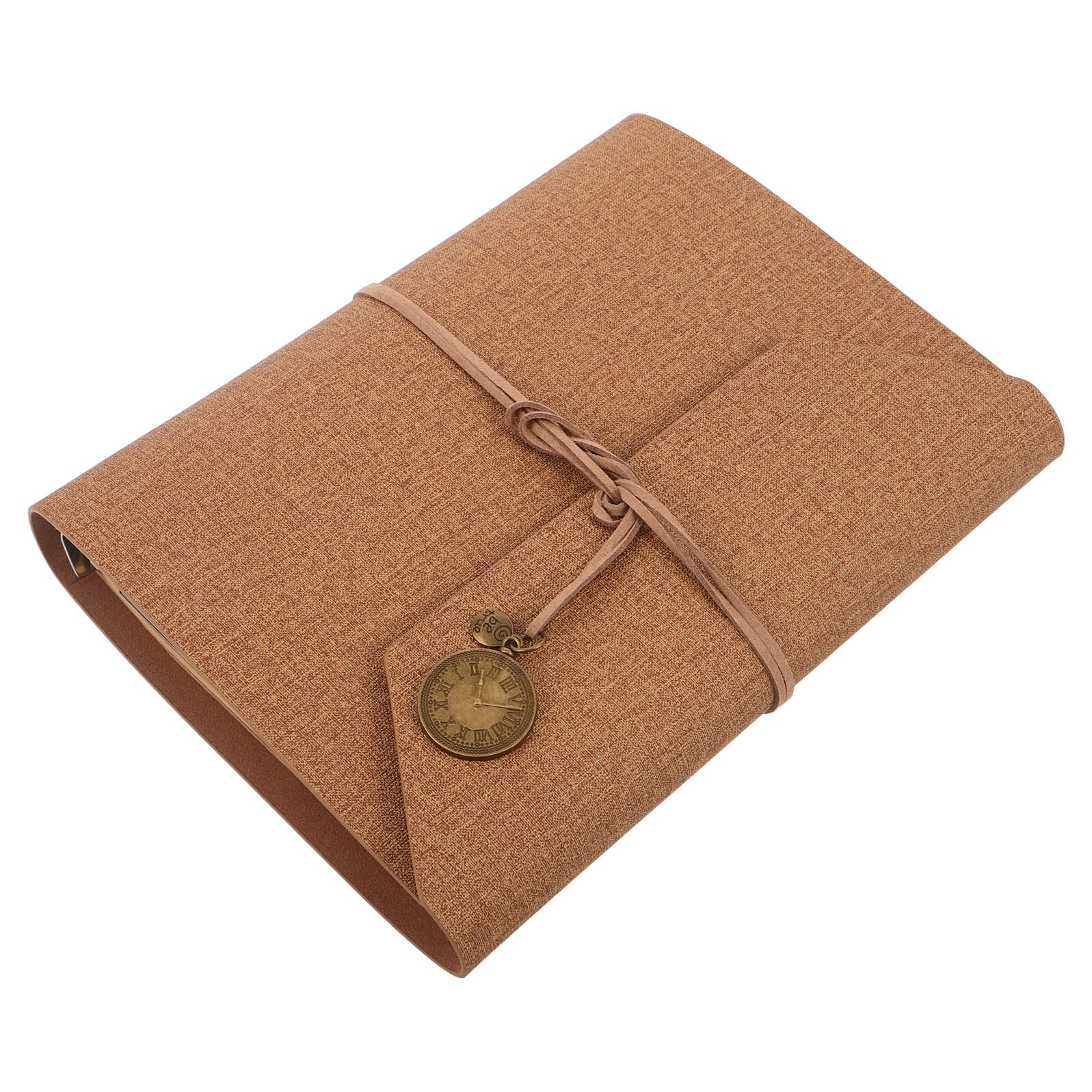 Healvian Álbum de Fotos DIY Autoadhesivo Carpeta de Anillas Hojas Sueltas Kraft Tamaño Mediano Color Caqui para Scrapbooking Álbum de Recuerdos para Bodas Viajes y Celebraciones