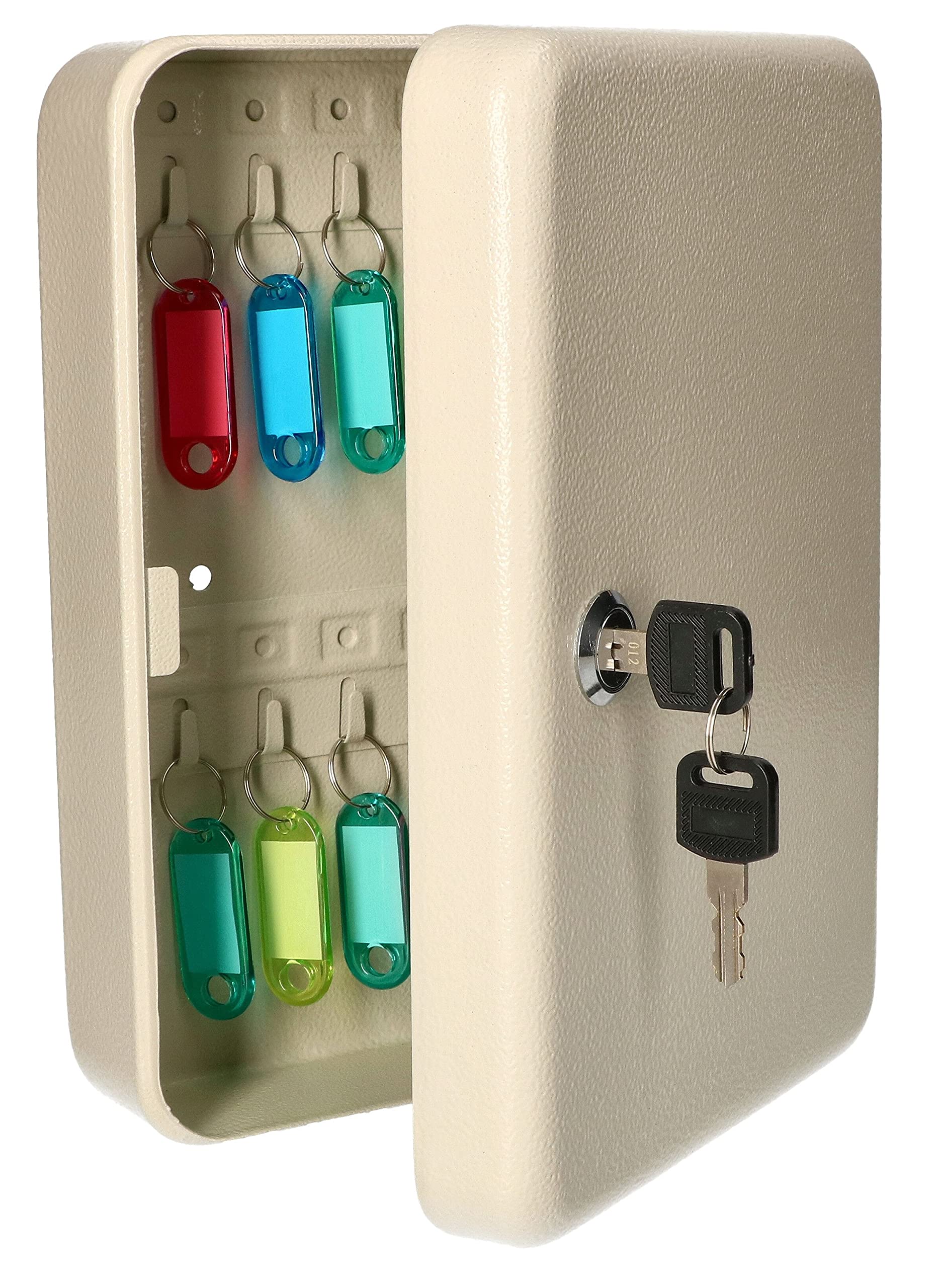 KOTARBAU® Armoire à clés murale 24 clés avec porte-clés Beige