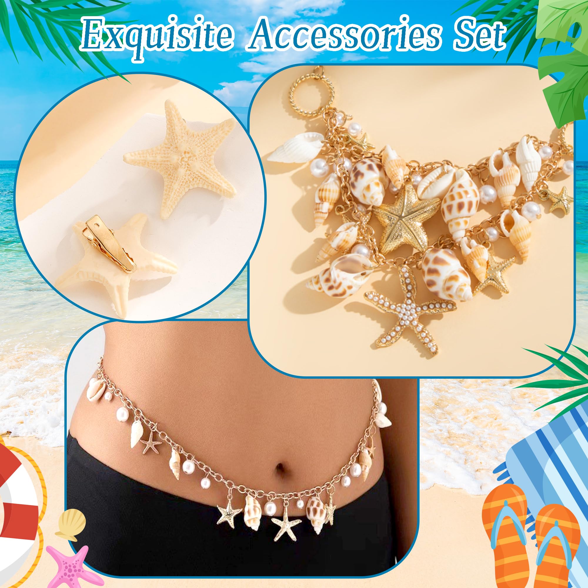 Wood Homing 5Pcs Boho Mermaid Costume Set - Image 3