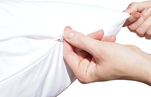 Miniatura 2 de Pillowflex Almohada firme ajustable de 4 vías, almohadas de plumón sintético de firmeza ajustable con tecnología Comforzip, almohada de comercio