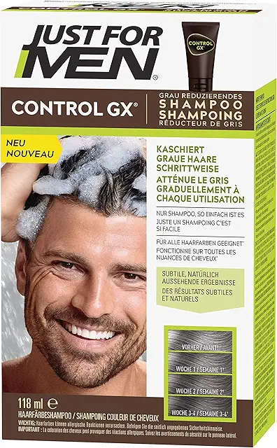 Just For Men Control GX Shampoo - Graues Haar Reduzieren, 118 ml