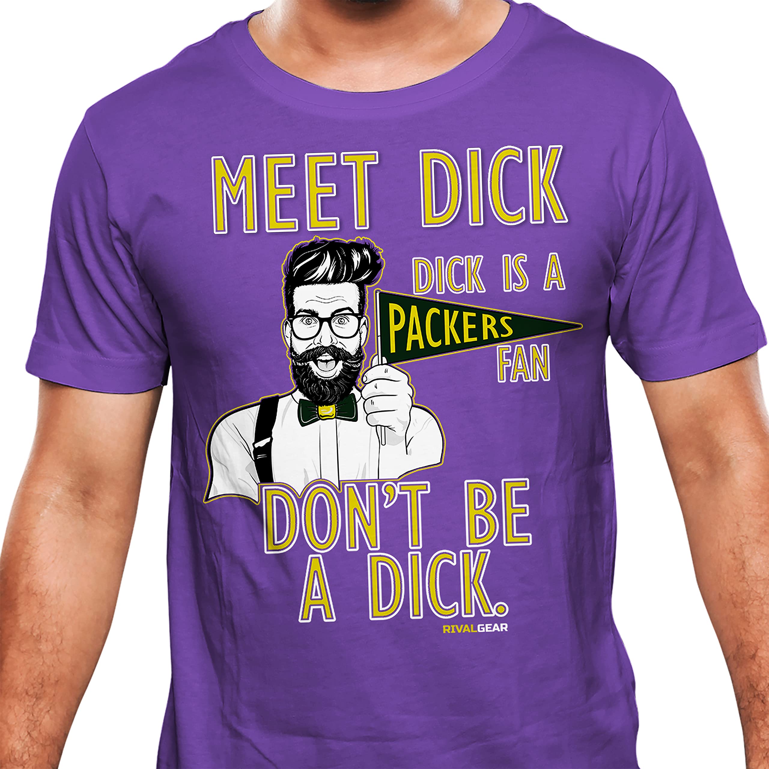 Minnesota Football Don't Be a D!ck Funny Men's Purple T-Shirt (L)