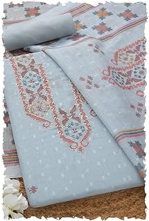 Soch Womens Linen Ethnic Motifs Unstitch Dress Material With Sequins Price In India
