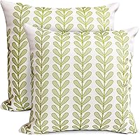 Vista 53 de Juego de 2 fundas de almohada decorativas de 18 x 18 pulgadas, fundas de almohada decorativas para sofá, sala de estar, exterior, funda de almohada