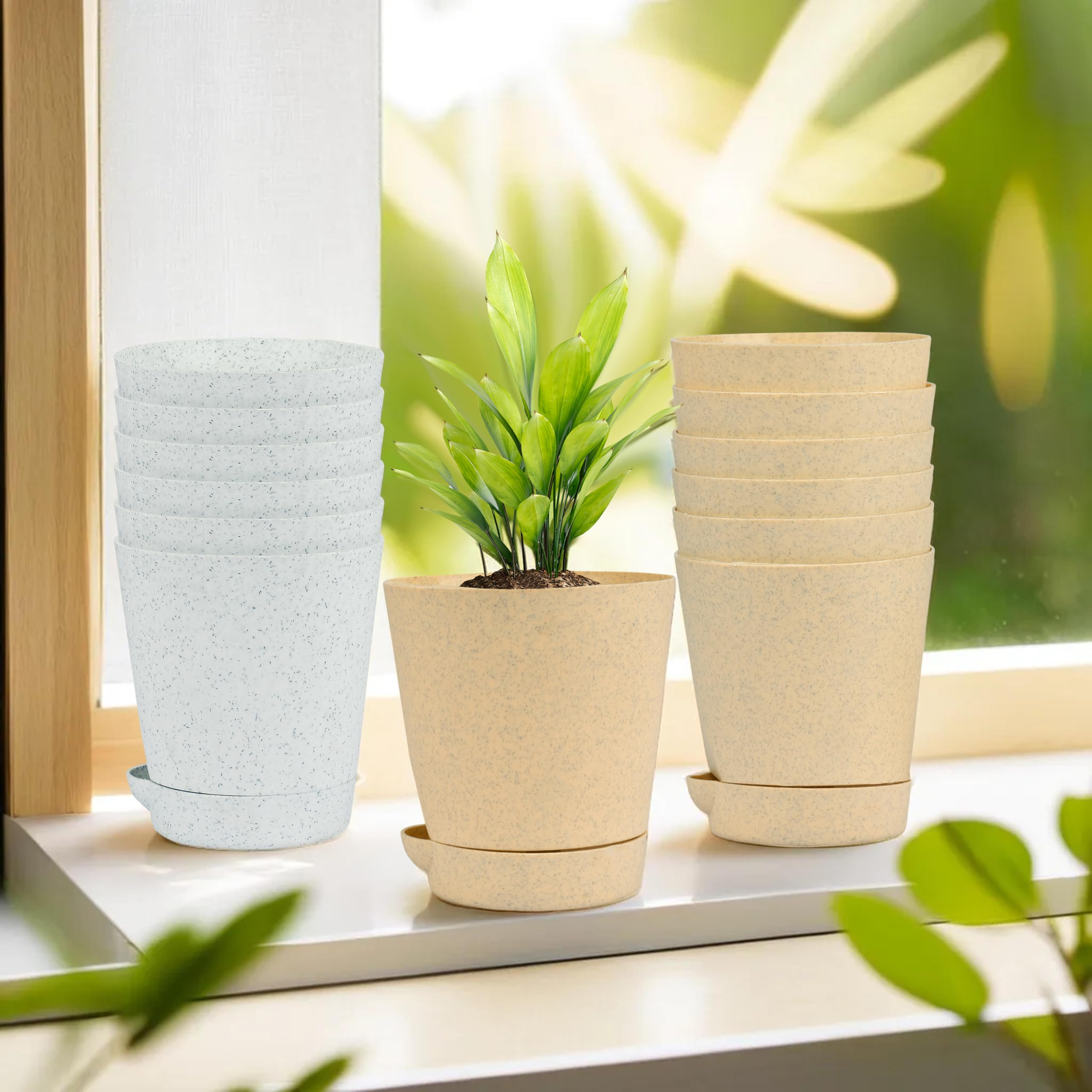 Kuber Industries Flower Pots - 12 Pack -1