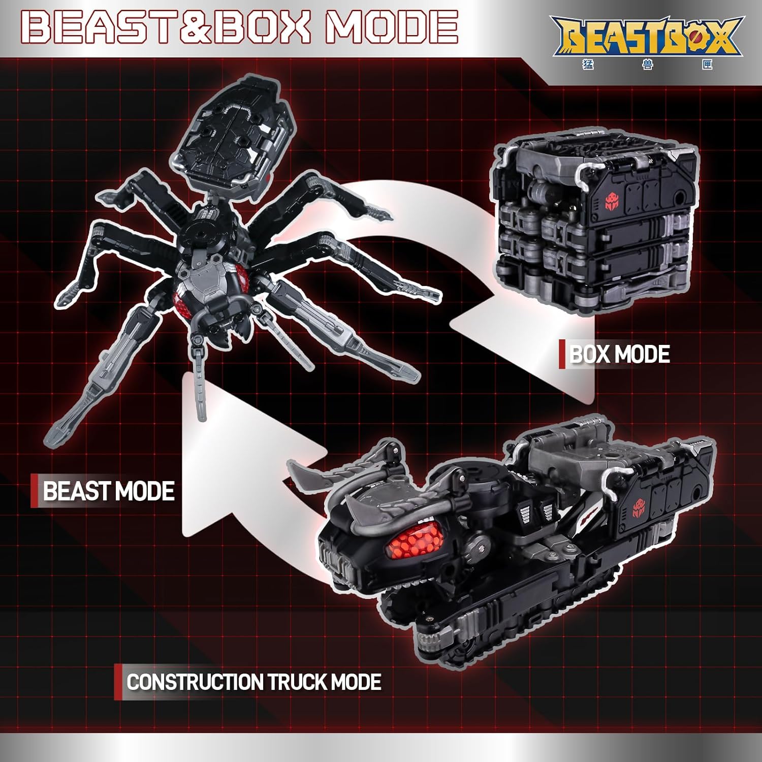 BEASTBOX BB-73 DEATHMATCH Deformation Toys Action Figure, Converting Toys in Mecha and Cube, Perfect Birthday Party Gift for Teens and Adults - Image 2