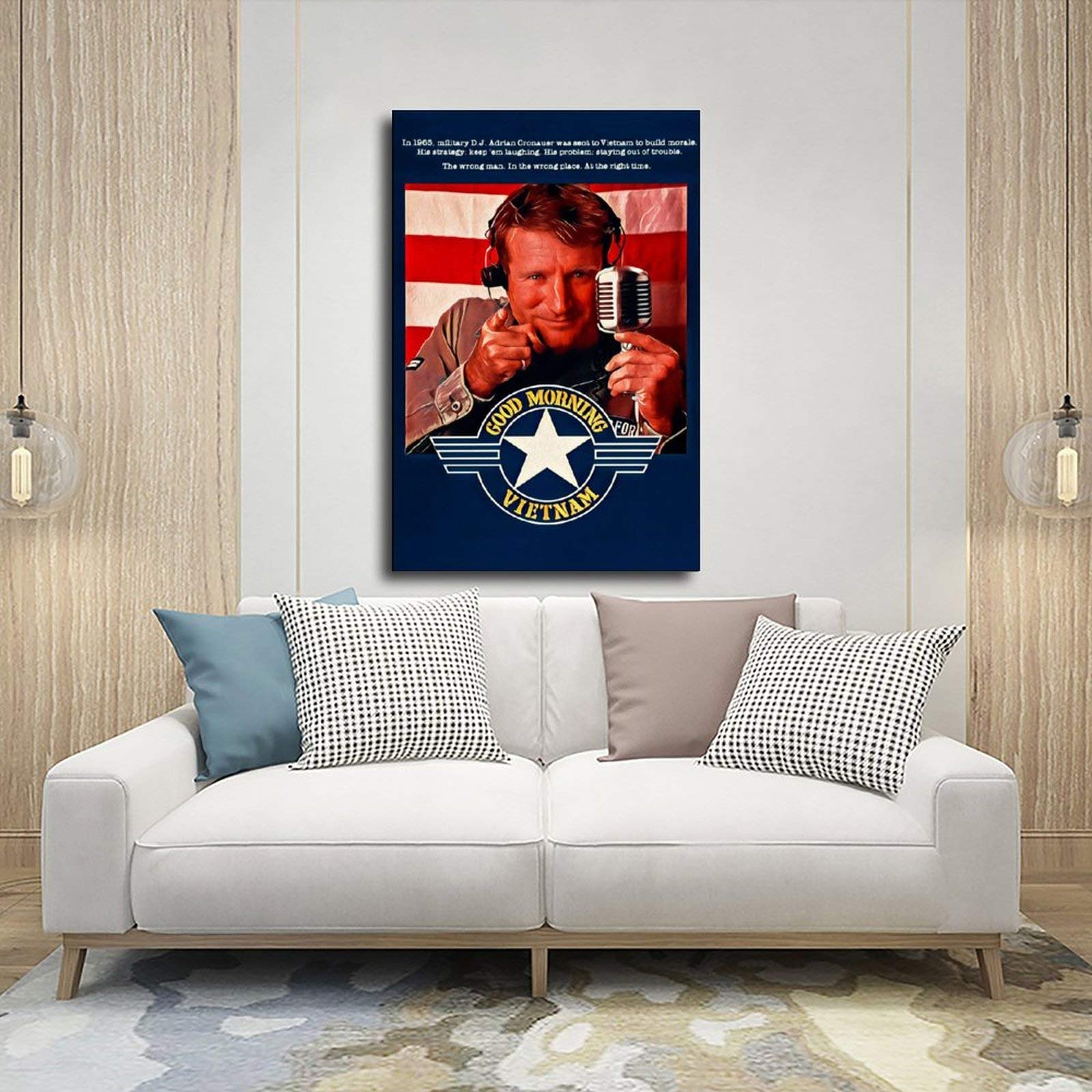 Poster Su Tela 'Good Morning, Vietnam', 60x90 Cm, Stampa Alta Qualità, Decorazione Per Camera, Ufficio O Regalo