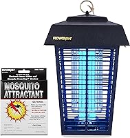 Flowtron BK-40D Bug Zapper: 1-Acre Coverage, 40W UV Bulb, 5600V Non-Clogging Grid & Octenol Attractant