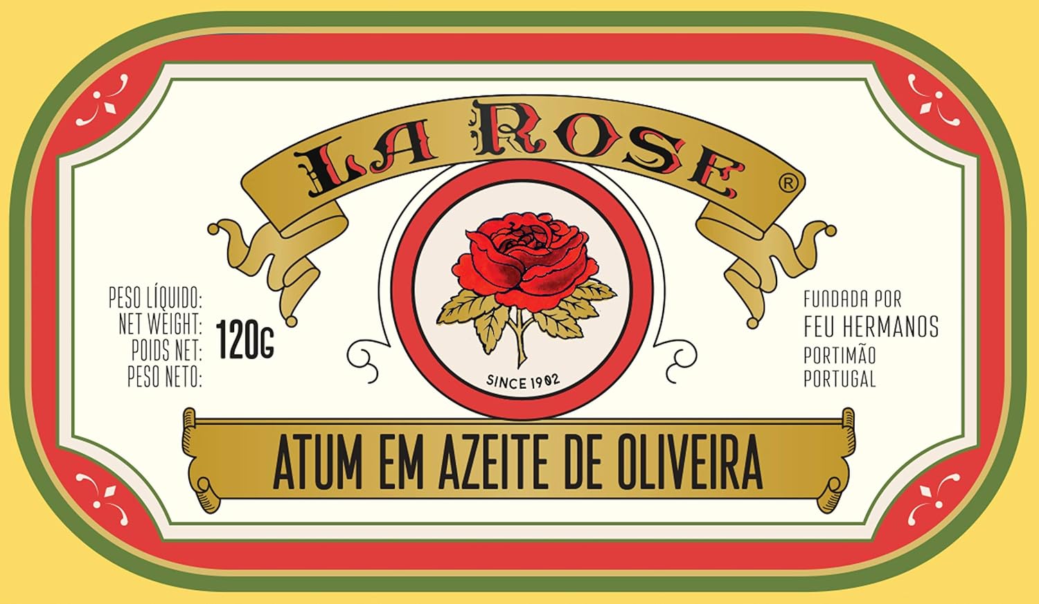 La Rose from Portugal Gourmet Canned Tuna in Pure Olive