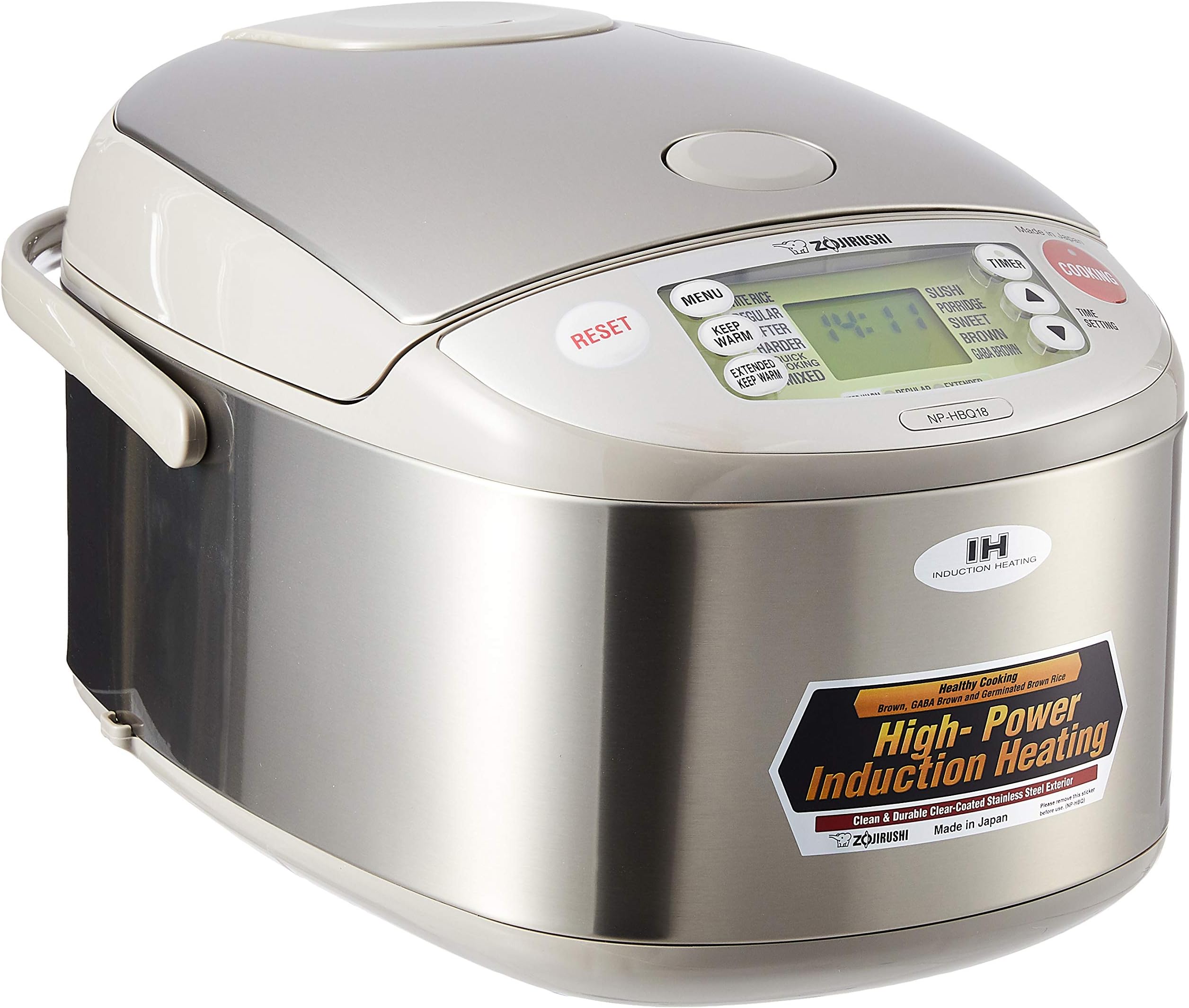 Electronic Rice cooker/warmer 1.8 ltr Stainless