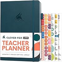 Vista 18 de Planificador para Profesores Clever Fox – Planificador del Año Escolar con Calendarios y Planes de Lecciones – Libro de Planificación