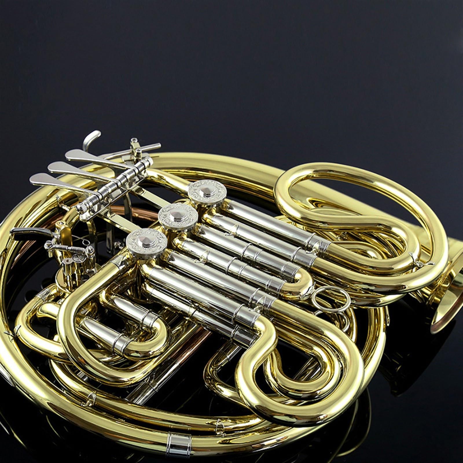 4-key Double Row Split French Horn Instrument B Flat To F Professional French Horn With Accessories French Horn Instrument - Image 2