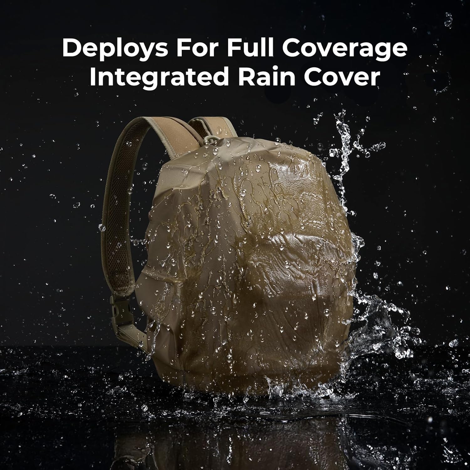 Piscifun Fishing Tackle Backpack, Convertible Sling or Waist Pack, 16-Pocket Storage Gear Bag with 2 Rod Holders & Rain Cover