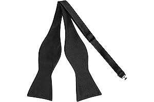 Timeless Tie: JEMYGINS Solid Colored Men's Self-Tie Bowtie for Formal Occasions