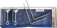 Cannon Sports Table Tennis Net & Post Set - Regulation Size, Durable Metal Posts, Adjustable Brackets for Standard Tables