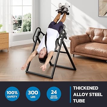 Dripex Heavy Duty Gravity Inversion Table 300 lbs Capacity