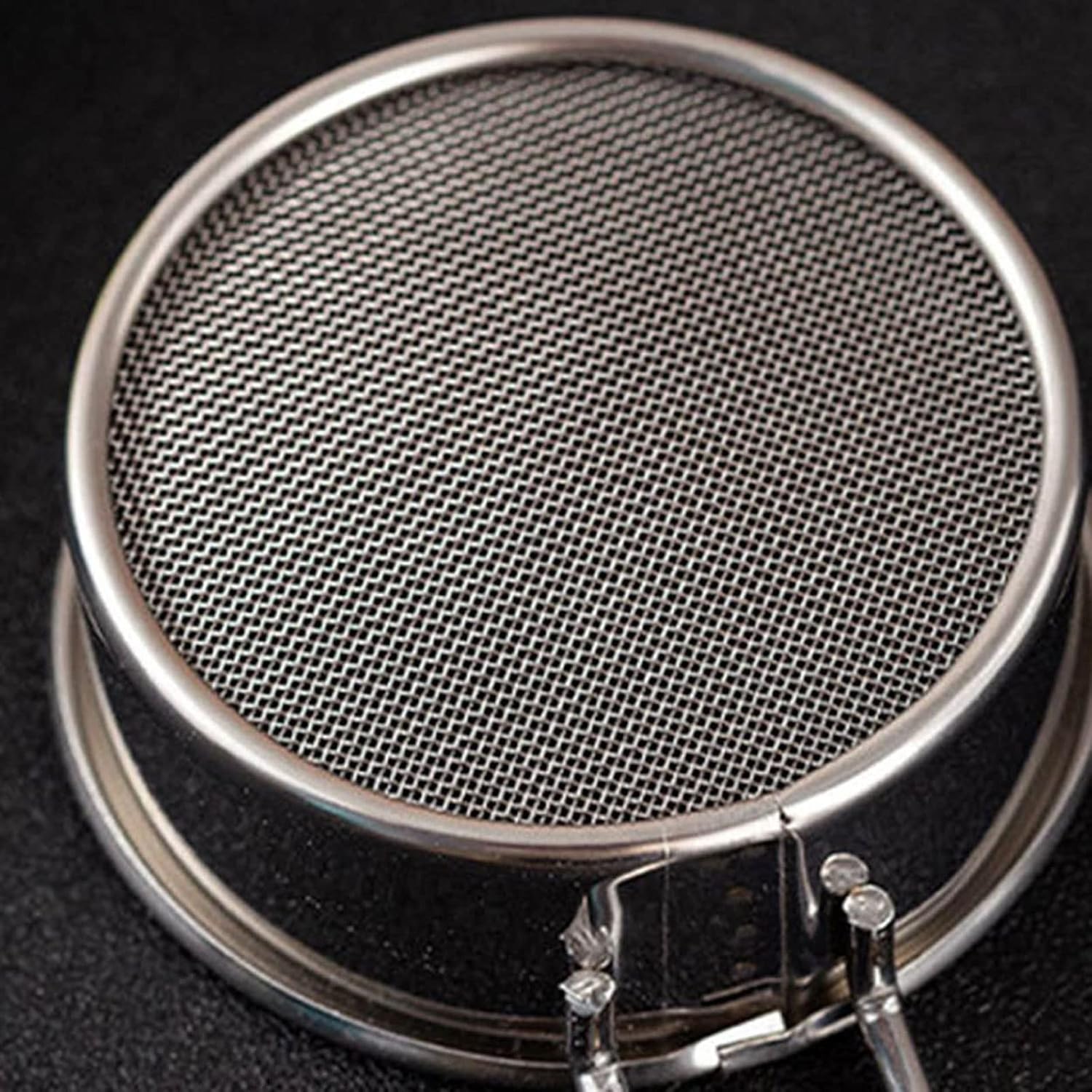 Flour Sifter,Fine Mesh Strainer and Flour Sifter for Baking - Rustproof Stainless Steel Strainers for Fine Mesh Sieve - Flour Duster for Baking
