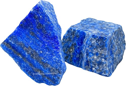 Miniatura 74 de Amazing Gemstone Cristales crudos de angelita y piedras curativas, rocas naturales para pulir, piedras y cristales crudos de bricolaje, 2 piezas