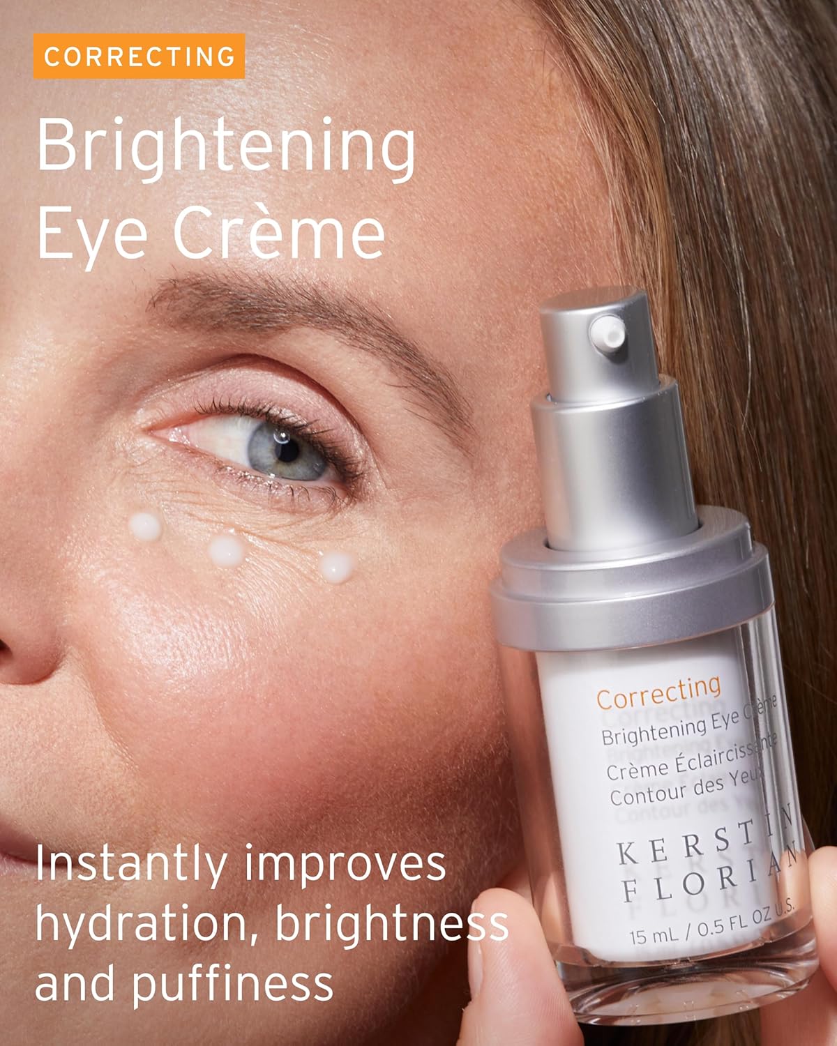 Kerstin Florian Brightening Eye Creme | Anti Aging Under Eye Cream | Effective Ingredients to Reduce Dark Circles, Puffiness, Fine Lines & Wrinkles (.5 fl oz) - Image 2
