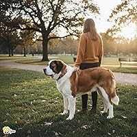 Vista 8 de ADITYNA Collar de cuero resistente para perros extra grandes, collar de cuero rojo suave y fuerte para razas XL