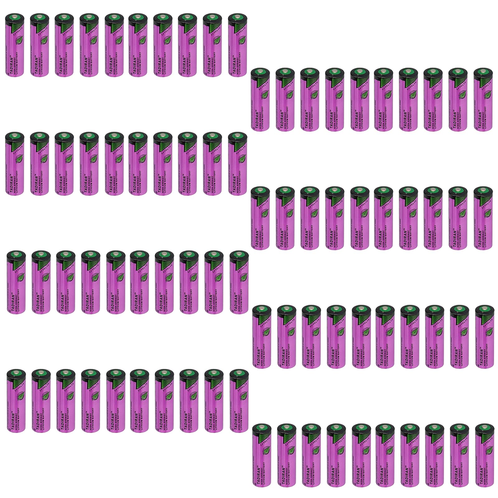 80-Pack SL-760 3 6V 2200mAh Non-Rechargeable PLC AA Lithium Replacement Battery for SL-760