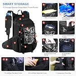 Origem Hydration Sac à dos 22L avec couverture de pluie & 3L Sac à dos de randonnée hydrofuge avec porte-serviettes, poche téléphonique et 10 Espaces de rangement pour le cyclisme, le trekking, le camping et la course