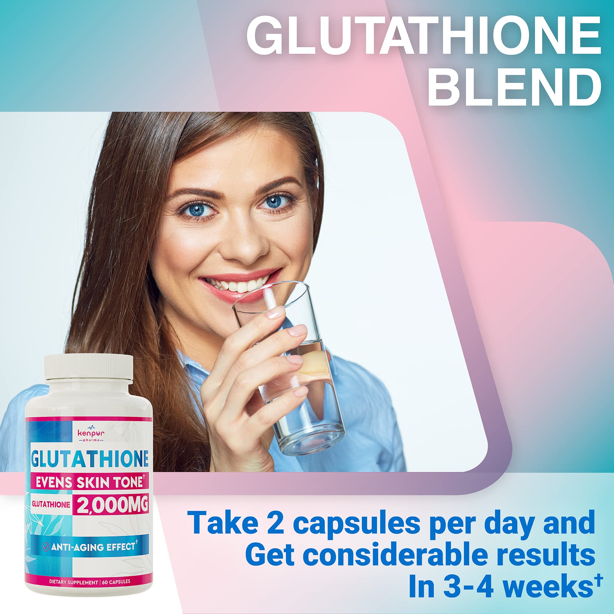 kenpur pharma glutathione 2 Pack) Glutathione Whitening Pills - Premium Skin Care for Dark Spots, Uneven Skin Tone, Pigmentation kenpur pharma glutathione 2 Pack) Glutathione Whitening Pills - Premium Skin Care for Dark Spots, Uneven Skin Tone, Pigmentation