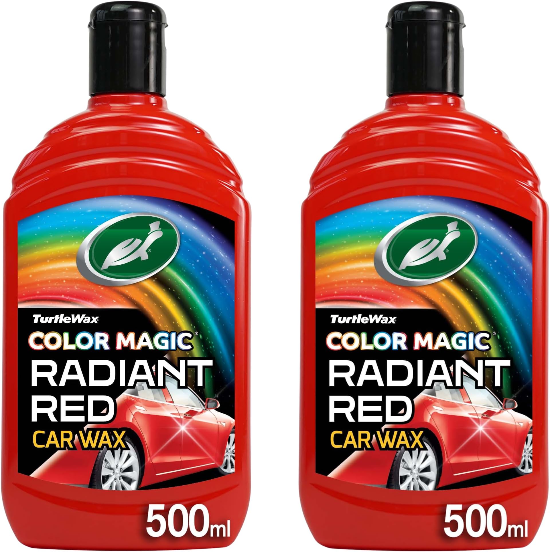 Turtle Wax 52711 Color Magic Car Paintwork Polish & Shine 2 X 500ml Red