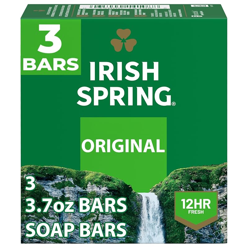 Sabonete em barra desodorante Irish Spring Original para homens, 3 unidades