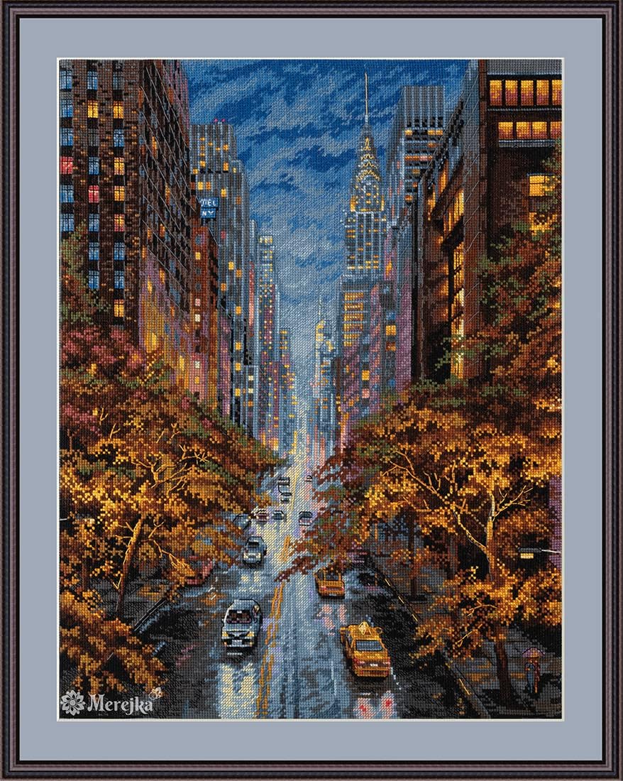 Merejka K-172 Autumn Aura Counted Cross Stitch Kit, Cotton, Multi-Colour, 31 x 40 cm