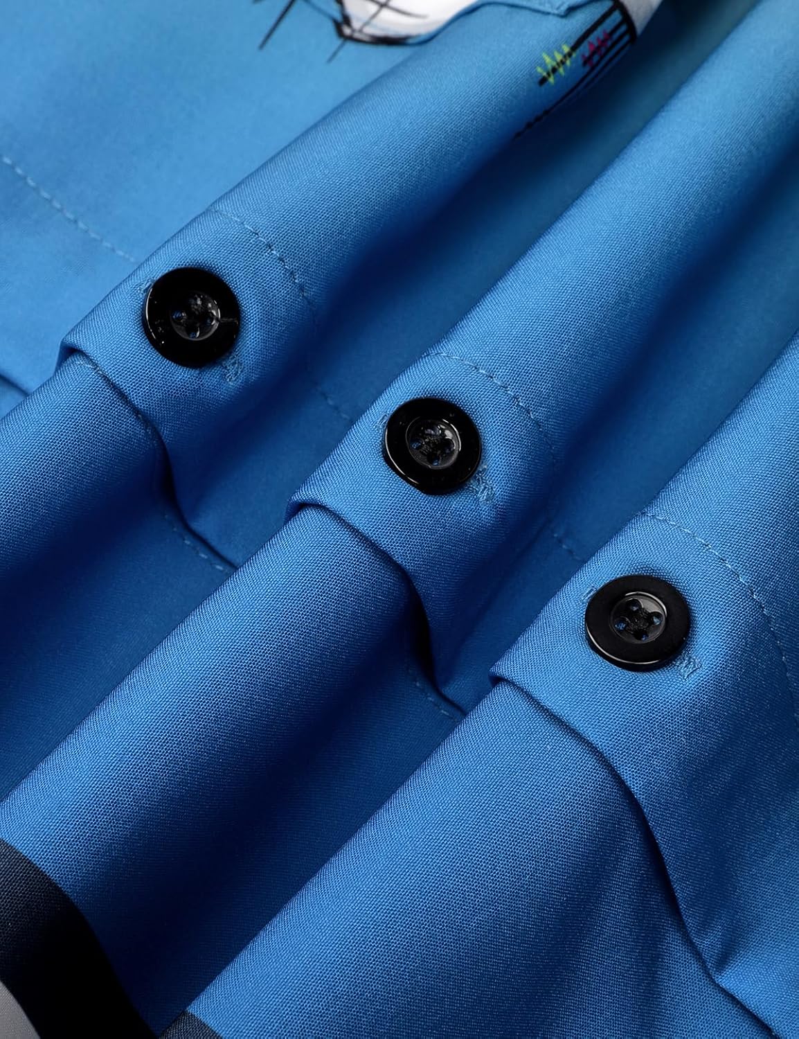 Hardaddy Men's Vintage Bowling Shirt Short Sleeve Button Down Hawaiian Summer Beach Printed Casual Shirts - Image 4