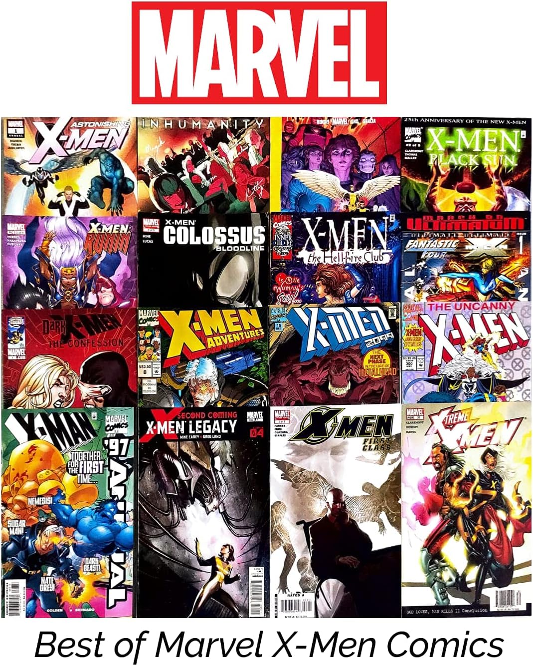 Marvel Comics | X-Men Comics | Ultimate X-Men Comics | Set of 5 X-Men Comics by Marvel Comics | Issues from 1990s to Present Date Paperback