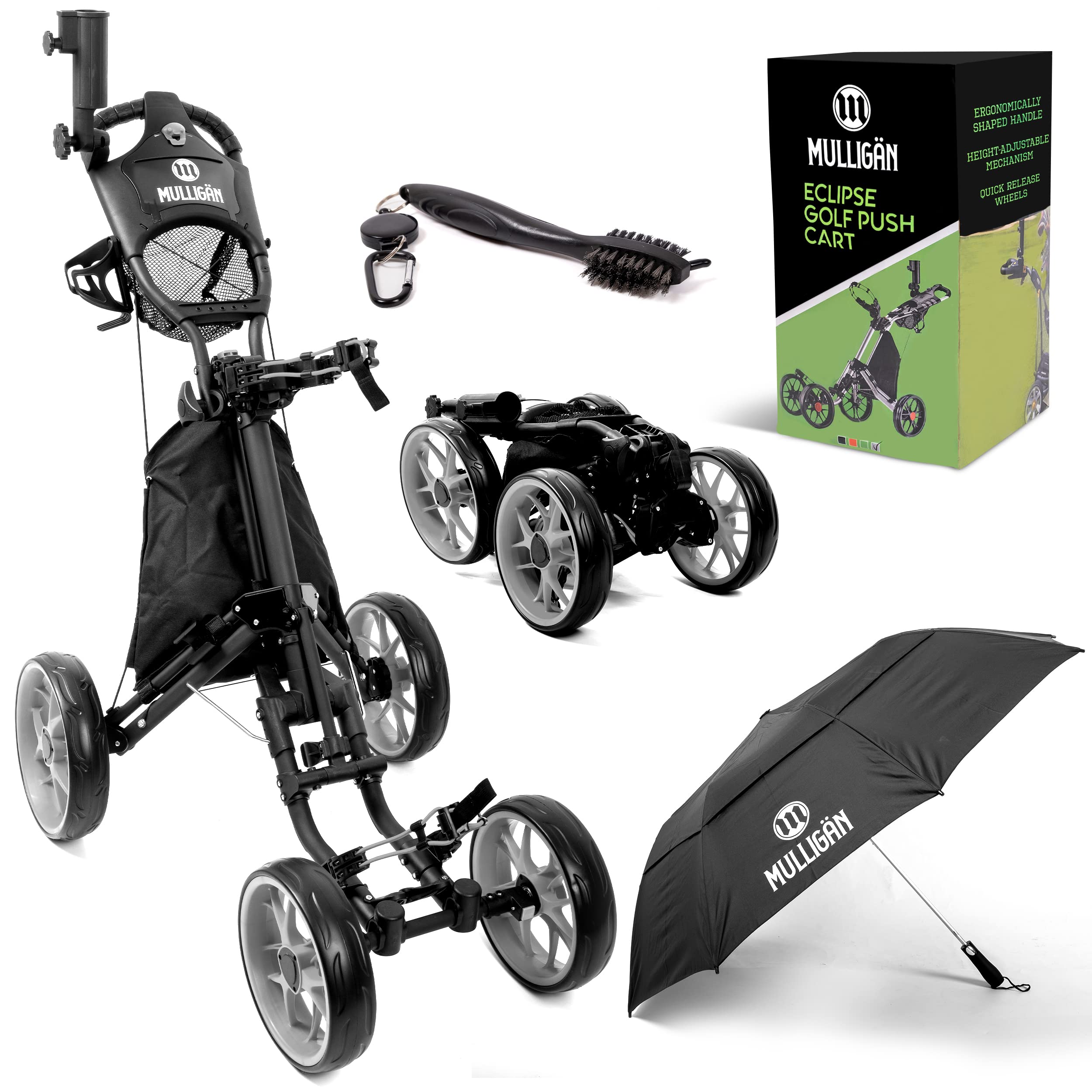 Buy MULLIGAN Golf Push Cart | Golf Caddy With Quick Release Wheels ...