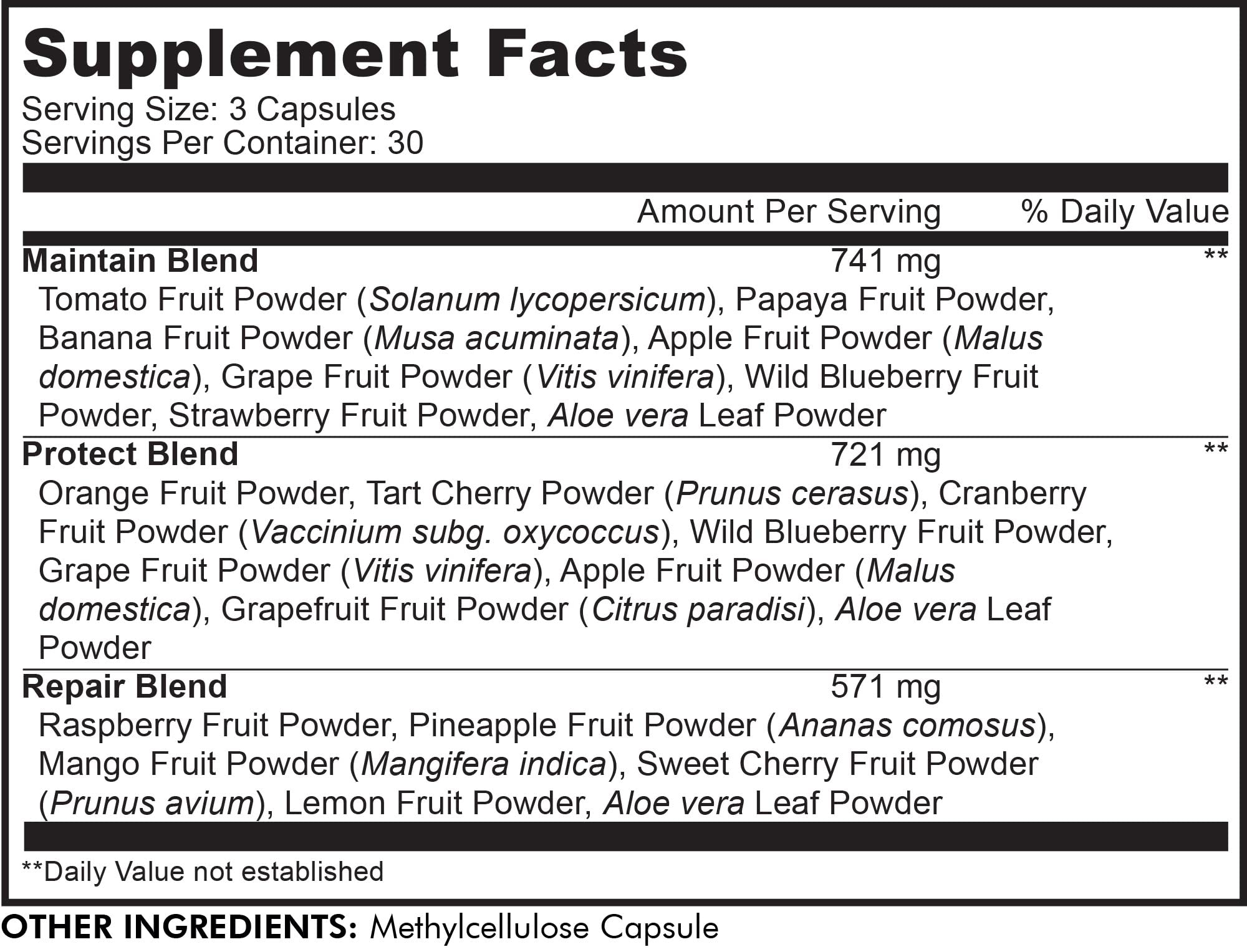 Codeage InstantFood Easy Veggies + Fast Fruits Bundle – Vegetable & Fruit Blend Capsule Supplement – Plant-Based Phytonutrient Formula – Vegan, Non-GMO – 180 Capsules — Amazon image 8