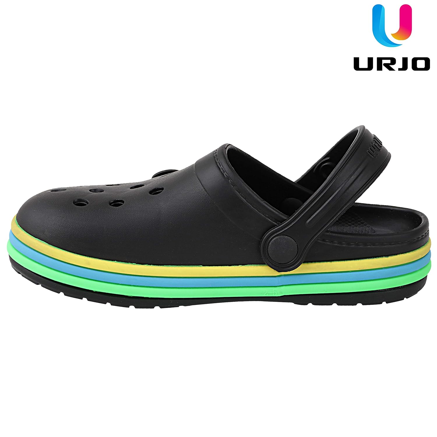 URJO unisex-child Kids_skrainbow Casual Clogs/Sandals for Kids with Soft Sole | Waterproof & Lightweight | Comfortable & Durable | Stylish Adustable back Strap Indoor & Outdoor Sandals /Clogs for BOYS & GIRLS (Neoz) 5 81rfN4vb1VL. SL1500