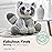 Bearington Ringo Stuffed Raccoon Plush Toy - 10.5 Raccoons Stuffed Animals with Soft Faux Fur, Weighted Inner Bean Bag and Poseable Floppy Body - Cute, Cuddly Raccoon Plushie Gift for Babies and Kids