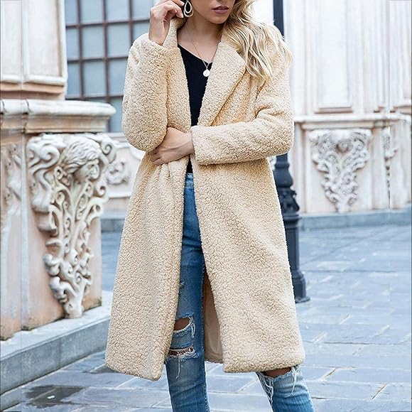 Fuzzy overcoat Clearance