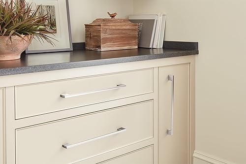 Miniatura 7 de Amerock 10BX37134CZ  Mango de gabinete de bronce champán  7-916 pulgadas (7.559 in) de centro a centro  Paquete de 10  Paisaje urbano  Herrajes para