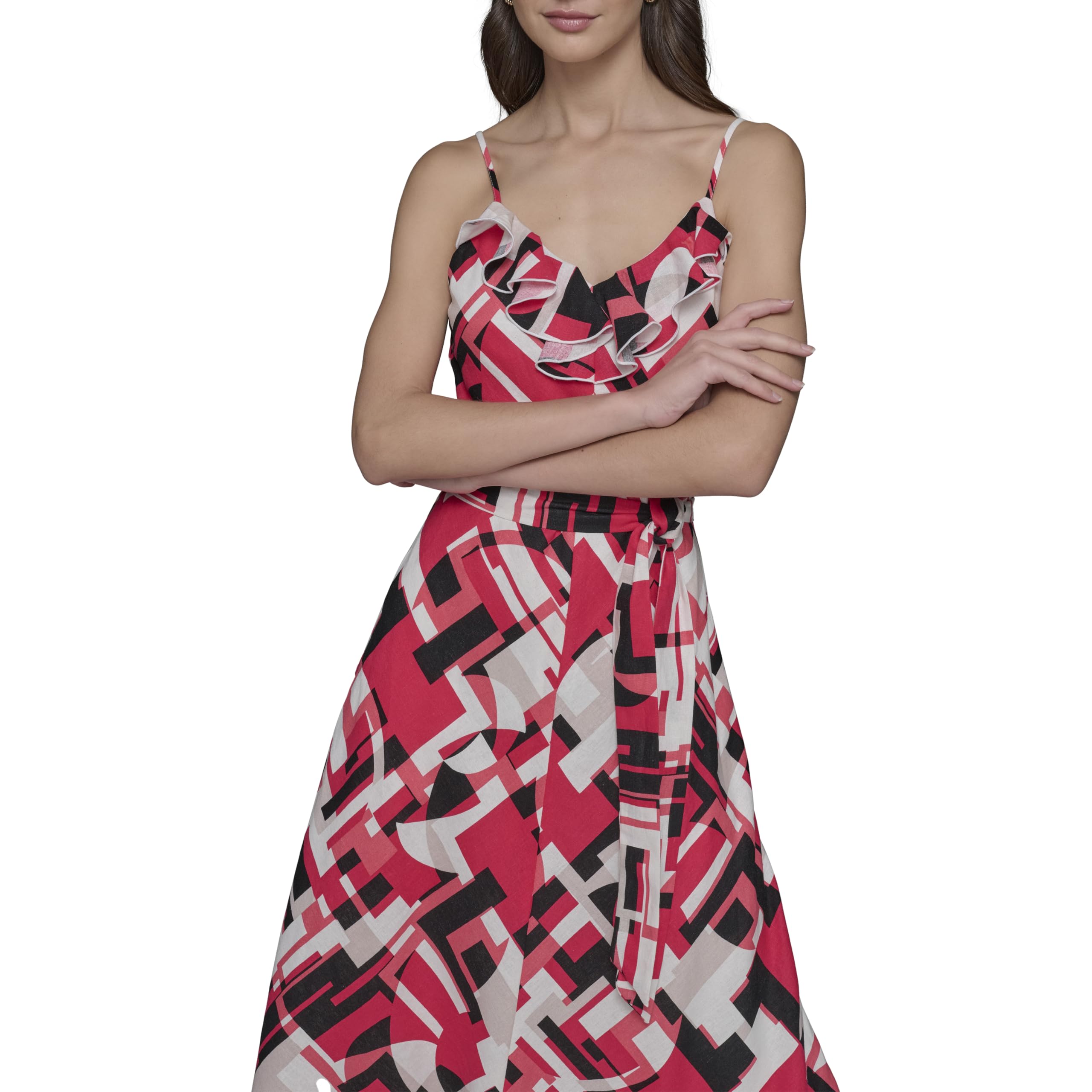Karl Lagerfeld Paris Casual Summer Bright Dress Vestido Informal para Mujer
