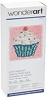 Algopix Similar Product 13 - Wonderart Cupcake Latch Hook Kit 12 X