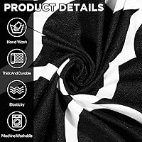 Vista 4 de Peryiter 7 fundas impresas en forma de L para sofá reclinable seccional de 5 asientos, fundas de sofá seccional de terciopelo de seda láctea, funda