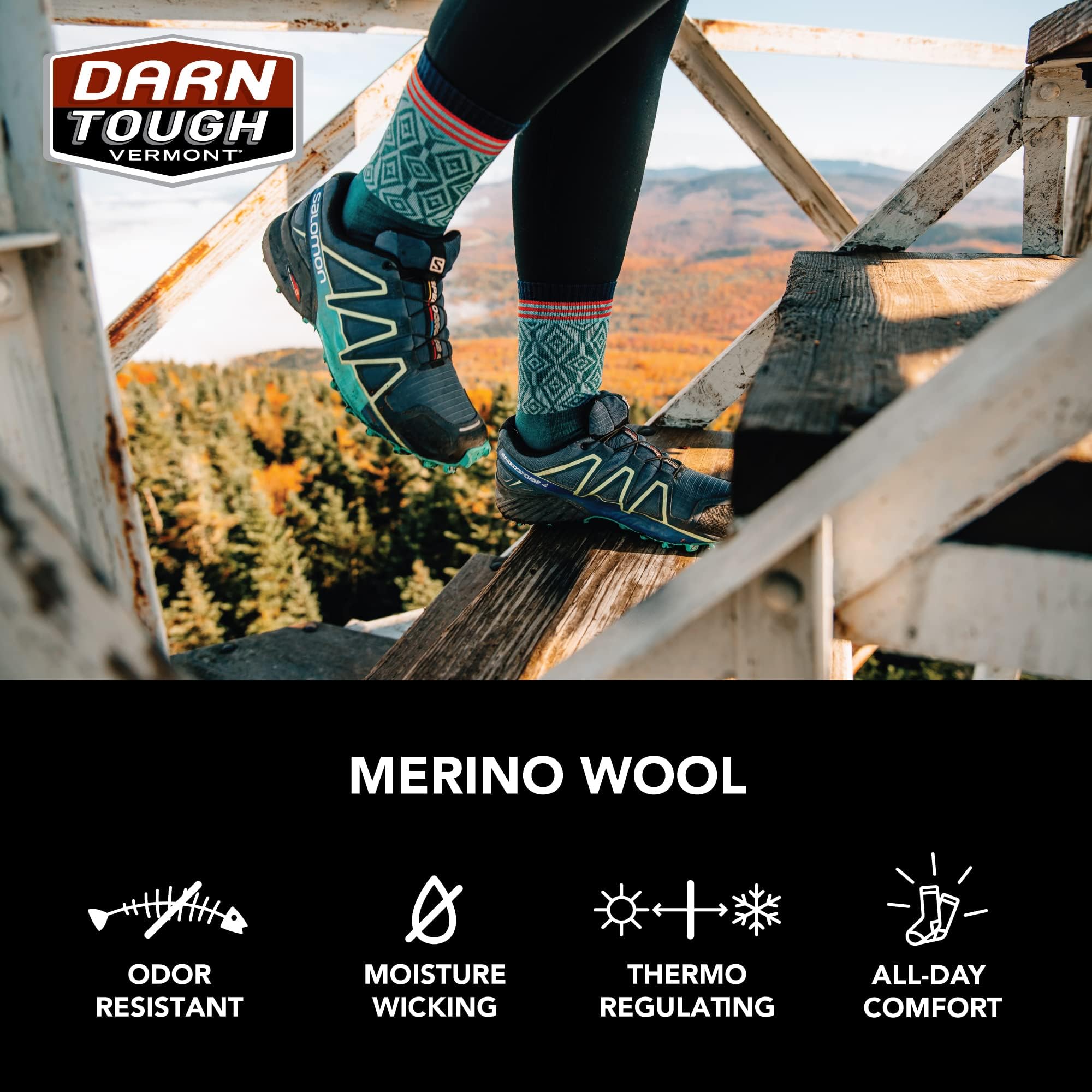 Darn Tough Northwoods Micro Crew Midweight With Cushion Chaussettes Femme (lot de 2)