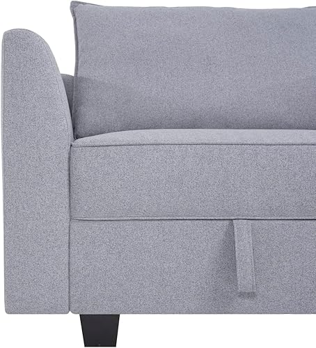 Miniatura 6 de Naomi Home Sofá modular módulo medio con almacenamiento Accent silla sin brazos para sofá modular, sofá modular personalizable, sofá seccional