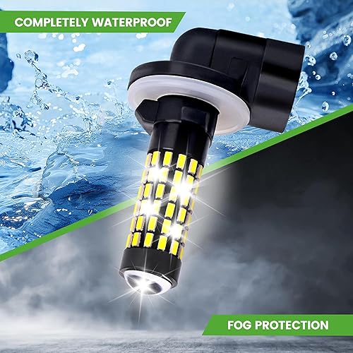 Miniatura 5 de 10L0L Bombillas LED para faros delanteros EZGO Club Car DS Precedent, superbrillantes, luces antiniebla, kit de luz LED para carrito de golf, color